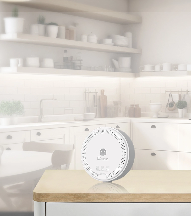 Detector de gas natural cúbico para el hogar